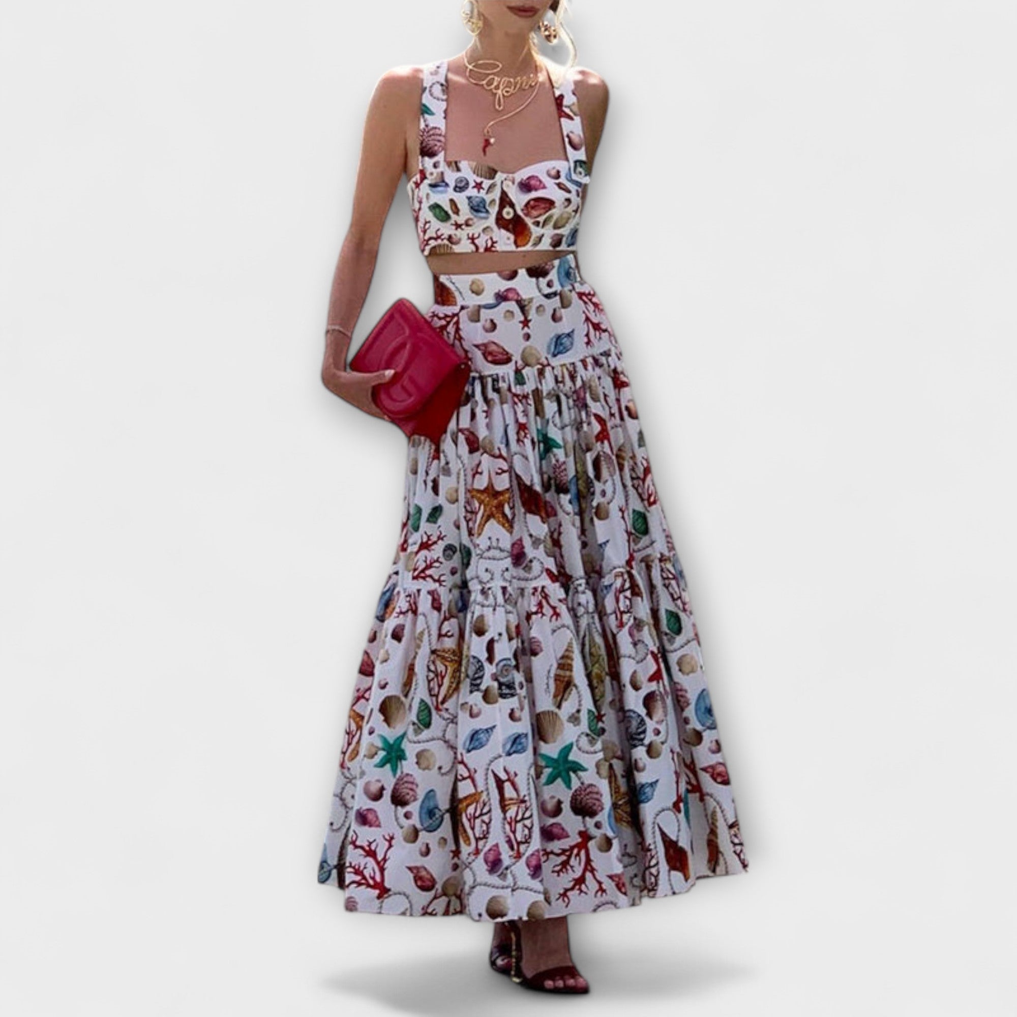 Heather - Stijlvolle Tweedelige Rok Set