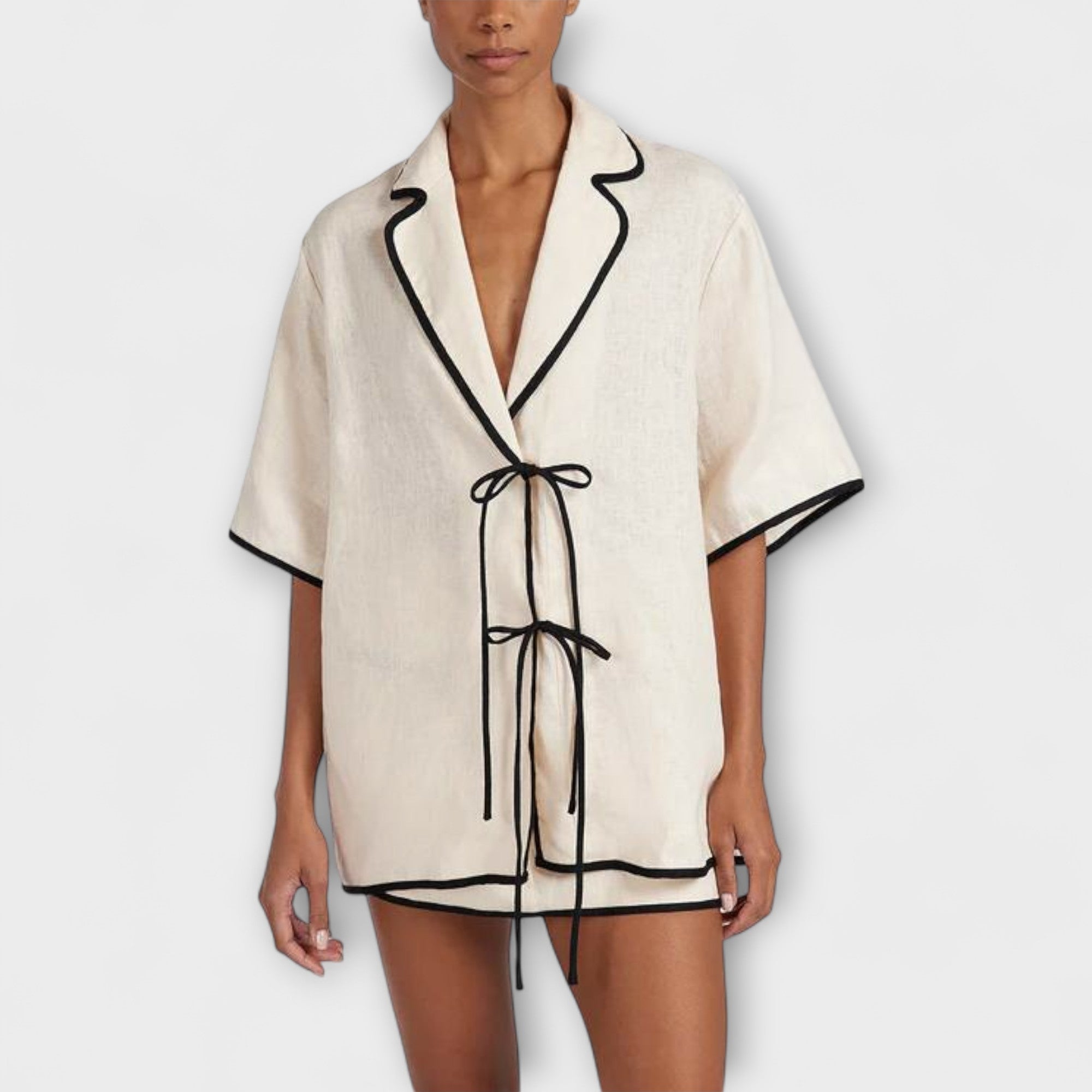 Grace - Zwart Gecoördineerd Rok Set